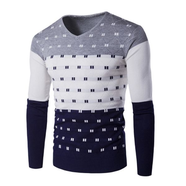 

2019 casual slim fit sweater men classic diamond grid pullover men solid color v-neck pull homme cashmere wool sweaters shirts, White;black