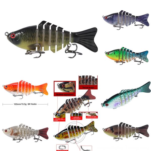 

1ekj2 double-sided translucent box 10 shrimp box (10cm * 15.5g) thickened wooden grid luya fishing bait