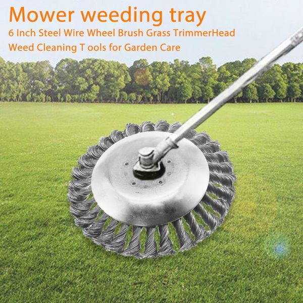 

mower weeding tray trimmer head grass steel wire wheel steel wire trimmer head grass brush cutter removal lawn mower weeding