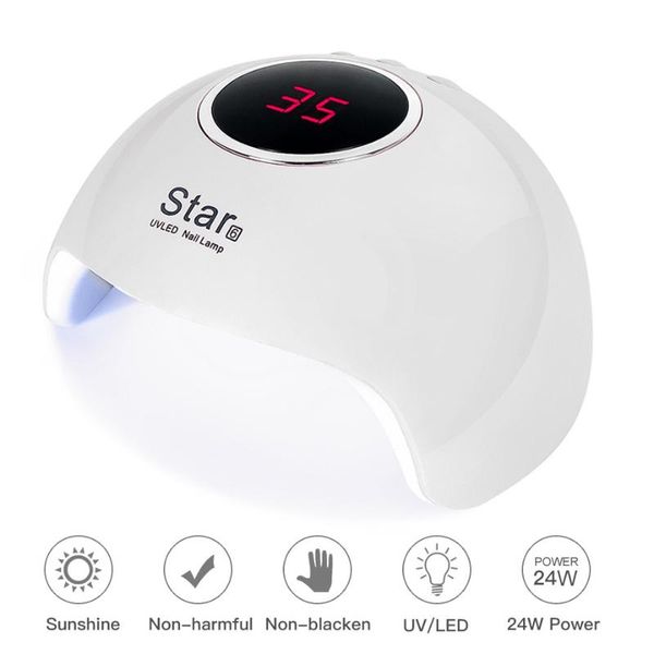 

nail ptherapy tools 24w nail lamp sun ptherapy machine smart sensor led dryer uv lamp grilling