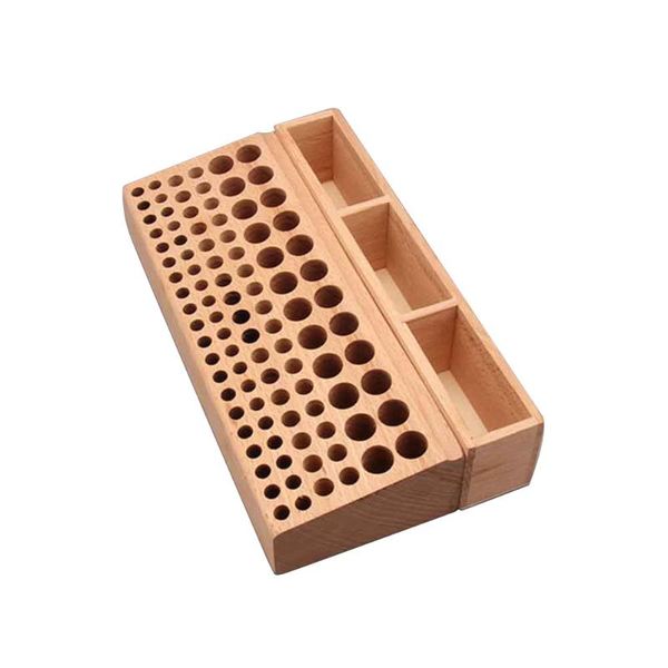 

multi holes for drill bits integrated standing home beech leather craft tools holder multifunctional diy storage organizer