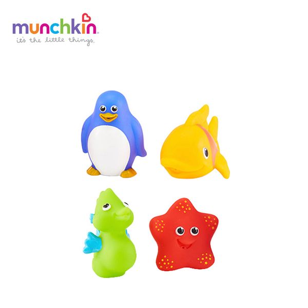 

munchkin ocean squirts bath toys 4pk wash bath play lovely ocean animals toys