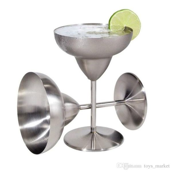 

2017 new wine glasses martini margaret cup goblet cocktail glass stainless steel cocktail red wine goblet