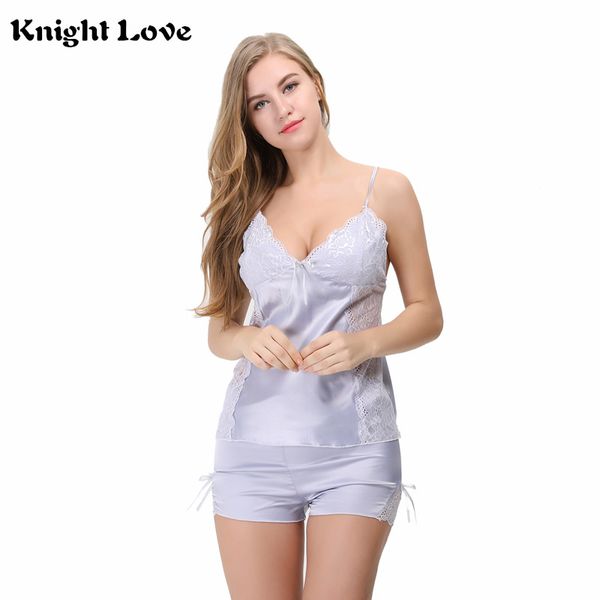 

new nightgown lingerie pajamas set patchwork nightdress women sheer scalloped satin nightwear silk slip sleepwear chemises, Blue;gray