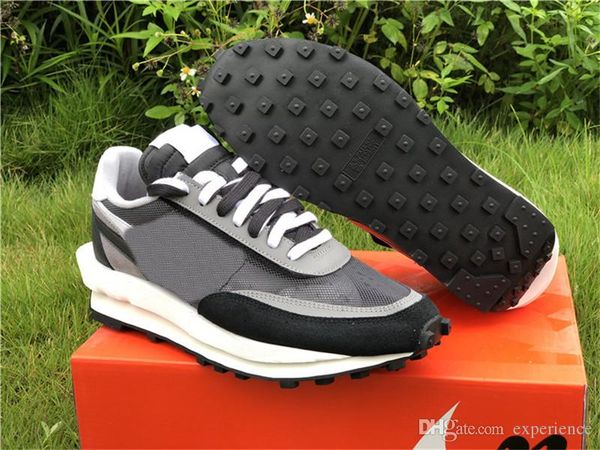 

2019 release authentic sacai x ldwaffle black anthracite gunsmoke pine green 36nike wolf grey white ld waffle bv0073-001 men running shoes