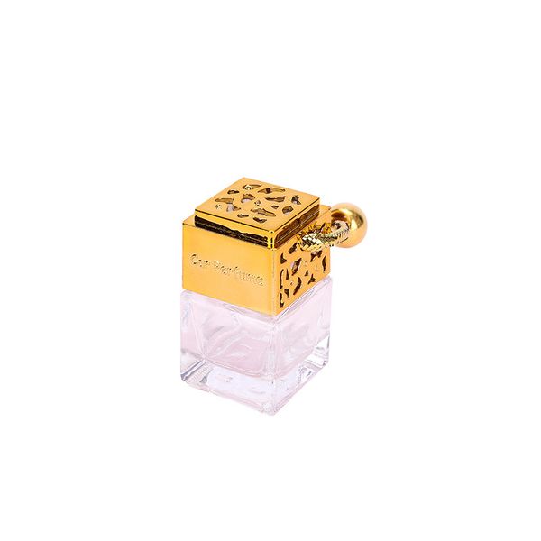 

6ML Car Perfume Empty Bottle Pendant Essential Oil Aromatherapy Perfume Square Air Freshener Sling Rope Pendant Diffusion Bottle