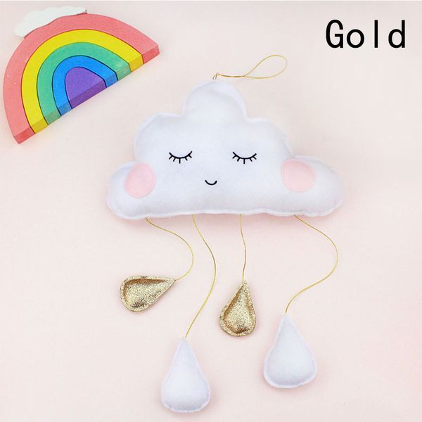 

shiny felt cloud decoration baby room wall hanging nordic smiles raindrop cloud bedding room tent decor baby pgraphy props