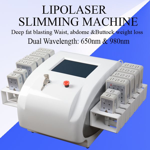 

professional weight loss machine dual wavelength 650nm&980nm laser liposuction machines double chin fat reduction lipolaser body contouring