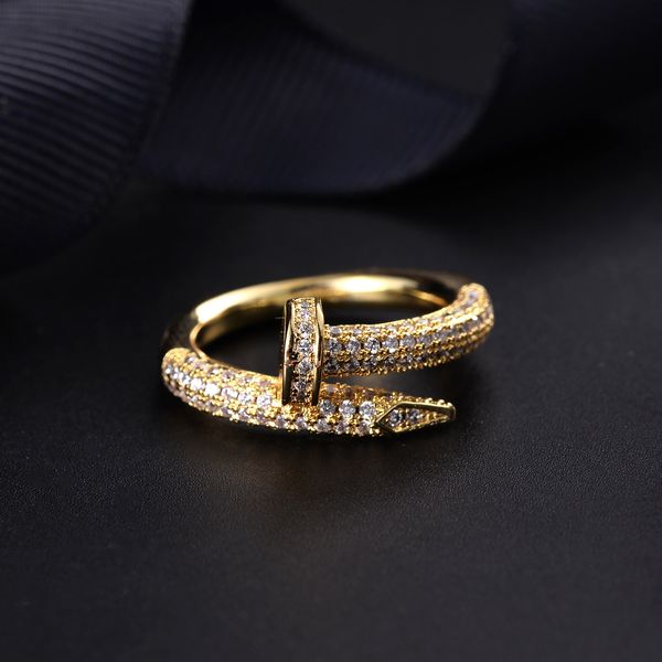 

Japan and South Korea Fashion Network red pop personalized nail ring electroplating gold trend jewelry factory direct sales for customizatio
