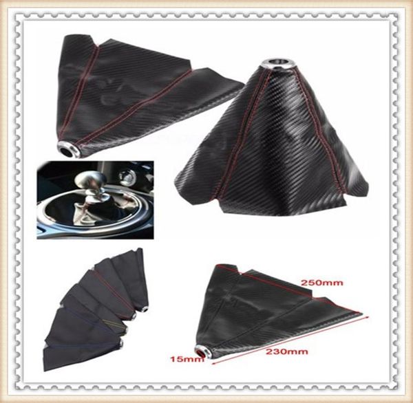 

fiber leather gear knob automatic shifter boot cover for pilot insight hr-v jazz fit sports ridgeline