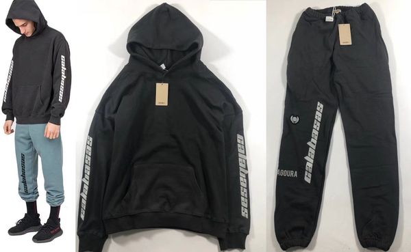 

new season 5 sweatpants embroidery calabasas pants women men cal quality kanye west joggers season 5 sweat pants hoodies fashion streetwear, Black