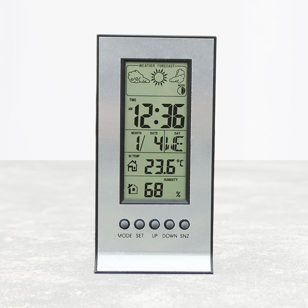 

home electronic table clock indoor hygrometer digital electronic alarm clock multifunction weather station