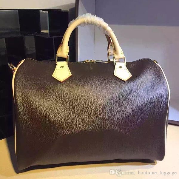 

quailty 25 30 35cm with strap women boston tote bags famous genuine leather handbags designer shoulder bag 40390 brand bag