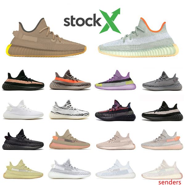 

stock x desert sage earth cloud white citrin kanye west designer sneakers bred black reflective yeshaya men women sports running shoes 36-46