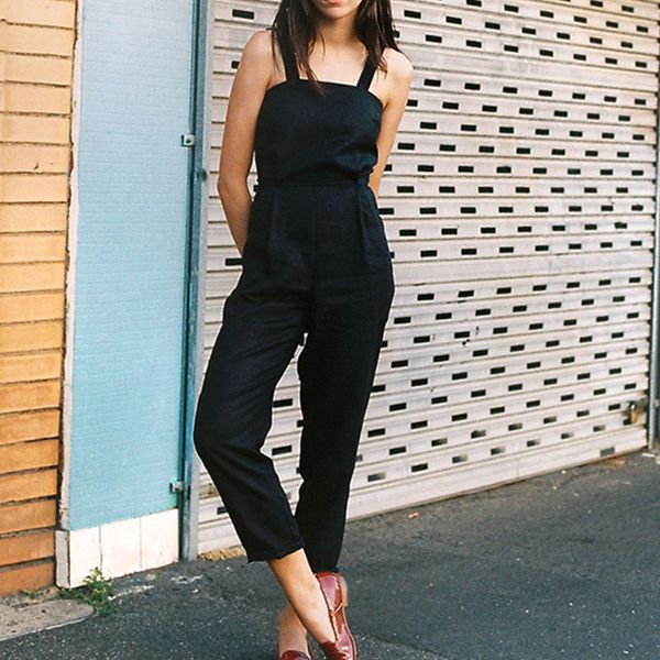 

2020 summer new ladies black pants hollow out jumpsuit sleeveless slim trousers elegant women's clothes female jumpsuit rompers, Black;white