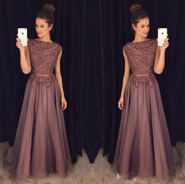 

kaftan graceful applique beaded prom dresses floor length tulle a-line evening gowns custom made arabic special occasion dress, Black