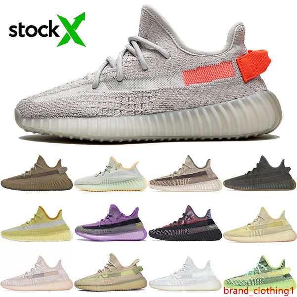 

stock x zyon tail light desert sage cinder earth kanye running shoes 3m relective beluga cloud white men women sports designer sneakers