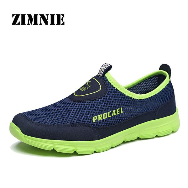 

zimnie men shoes summer sneakers breathable fashion mesh casual shoes comfortable mens mesh upper slip-on large size 39~45, Black