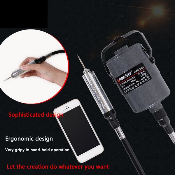 

190w wood shaft engraving milling cutting polishing machine carving machine root carved chuck drill carpentry tool hot