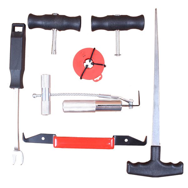 

удаление 7pc лобового стекла set автомобилей van ветровое kit garage ручной инструмент rubber buckle стекла клей скребок интерьер скребок