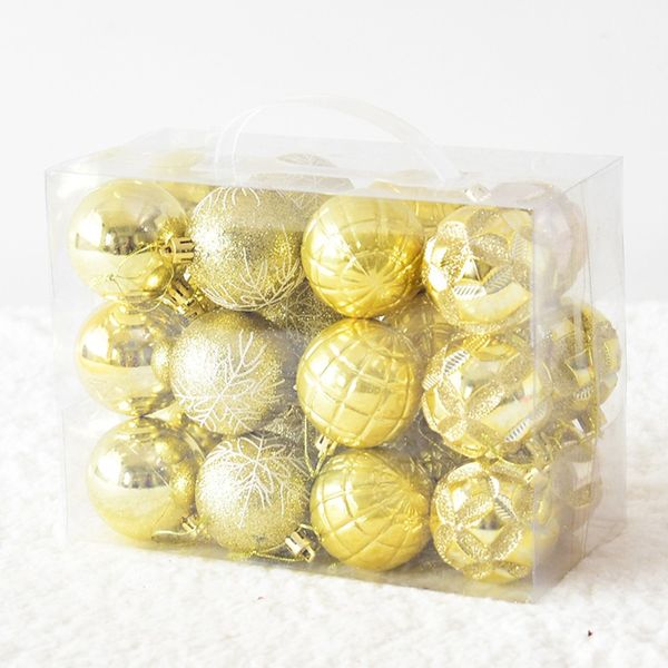 

24pcs/set christmas tree ball hanging home party ornament multicolor bright ball festival ornament home supplies