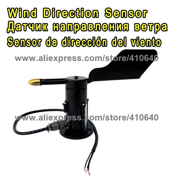 

0.4 to 2v output wind direction sensor 360 degree anemometer dc 7 to 24v power supply small weather station parts from factory