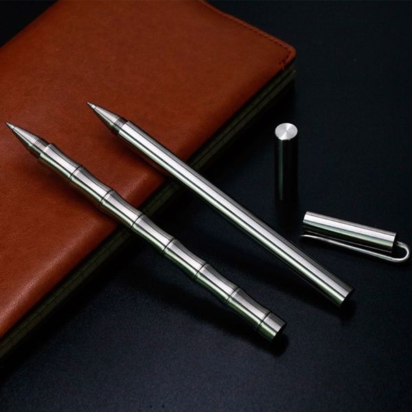 

creative gel ink pen cylindrical bamboo shape writing tool unique design school office stationery gifts