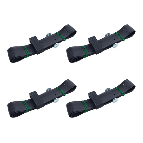 

4pcs heavy duty soft rubber buckle tree ties shrub plant straps supporting
