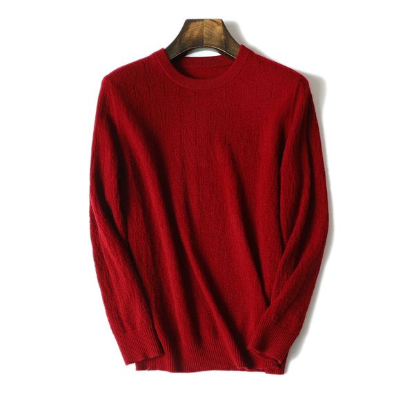 

new arrival 100% cashmere men's winter sweater long sleeve crew neck pullover, White;black