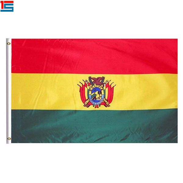 

digital printing bolivia flag 90 x 150 cm polyester national country flag banner with two grommets