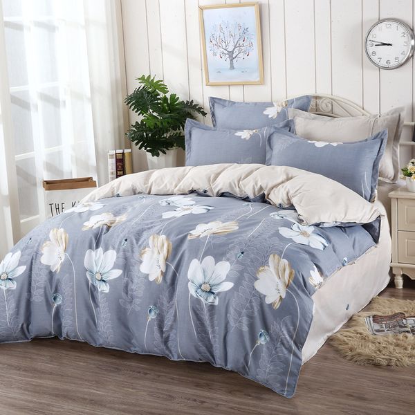 

геометрический узор кровать подкладки ab side реактивная printed 4шт пододеяльник + простыня + наволочка свадебные подарки