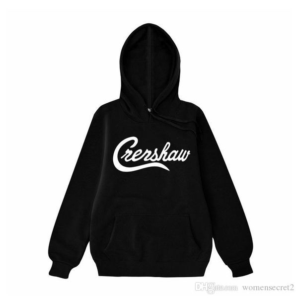 

crenshaw nipsey hussle clothing hoodies men women rip rapper hooded spring autumn sweatshirts, Black