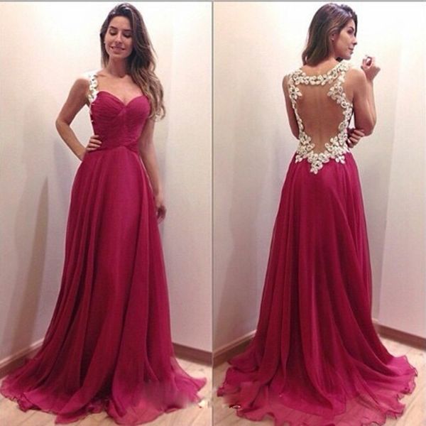 

amazing evening dresses lace appliques back plus size vestidos de fiesta formal prom gowns robe de soiree, Black;red