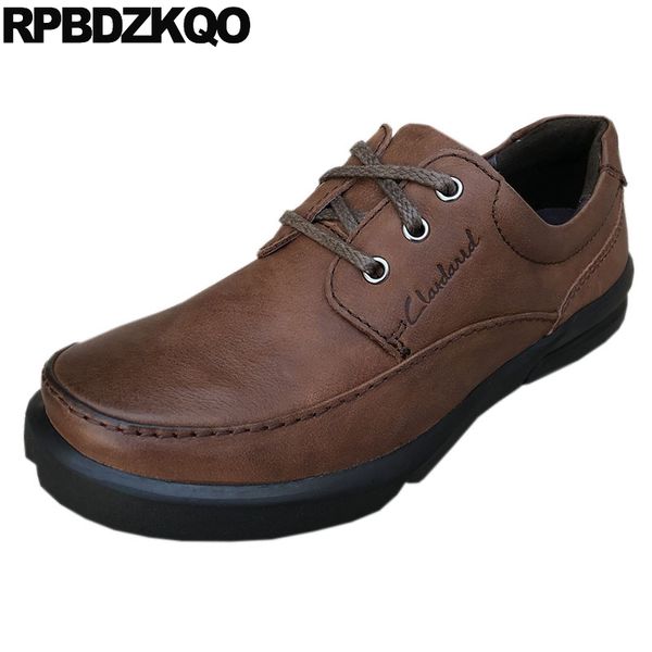 

runway brown flats designer oxfords men black european luxury italian shoes brand famous italy cow leather lace up