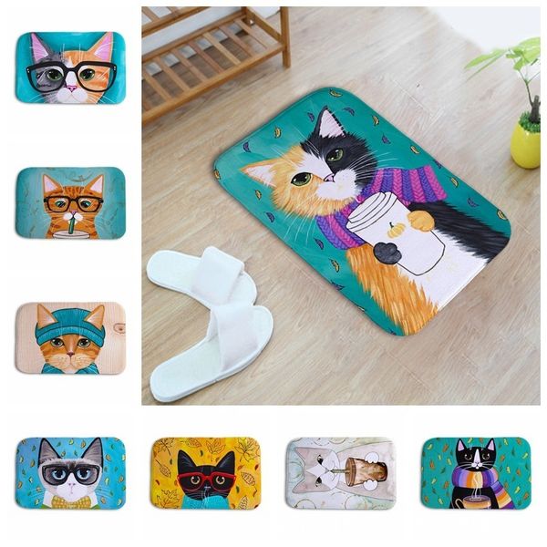 

lovely cartoon kitty hand inbetweening home furnishing bedroom in front of the door non-slip land pad carpet mixed batch