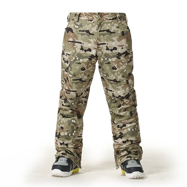 

gsou snow skiing pants single board double board male style outdoor camouflage and warm pants 818