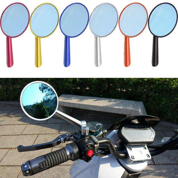 

motorcycle accessories cnc five color rearview mirror blue glass mirror universal motorcycle modified aluminum alloy