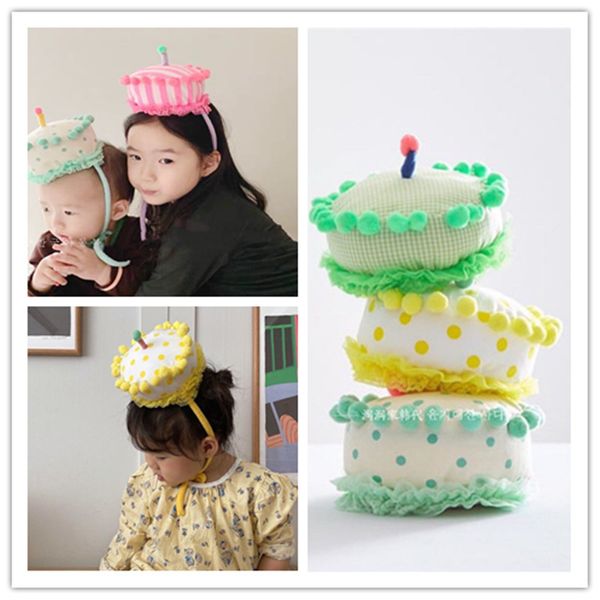 

birthday cake hat baby toddler party caps kids p props, Yellow