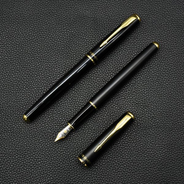 

16 pcs hero 5020 high-end business metal fountain pen standard 0.5mm iridium nib student learning ink pen wholesale