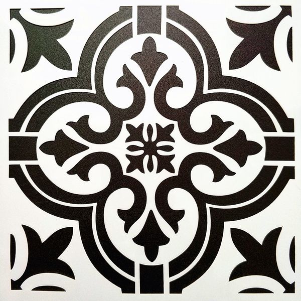 

diy painting craft 32*32cm vintage pattern reusable art stencils template for tile furniture wall painting decorative diy home decorative