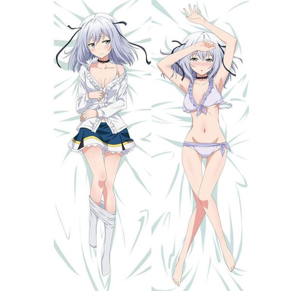 

new japanese characters anime saijaku muhai no bahamut throw otaku dakimakura gifts bedding hugging body pillow case 150x50 cm