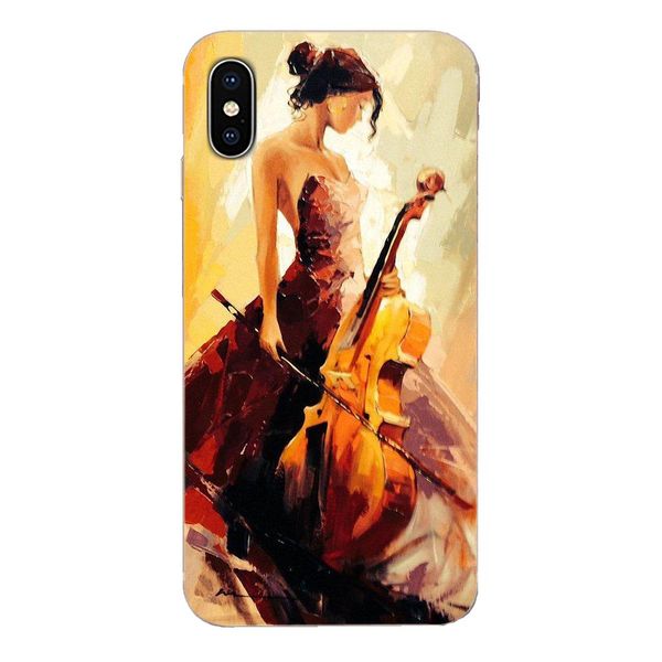 

custom for huawei p7 p8 p9 p10 p20 p30 lite mini plus pro y9 prime p smart z 2018 2019 tpu popular painting girl play the o vujny