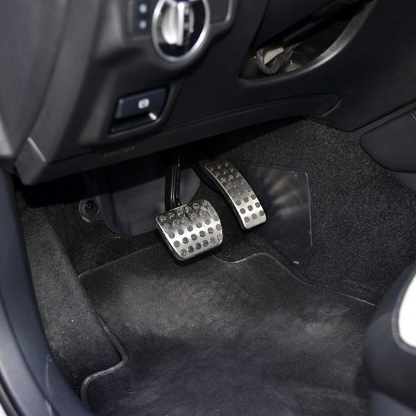 Pedale del freno dell'acceleratore Adesivi decorativi per Mercedes Benz W177 W247 GLB Classe B Interni Riposo Pedale Accessori antiscivolo