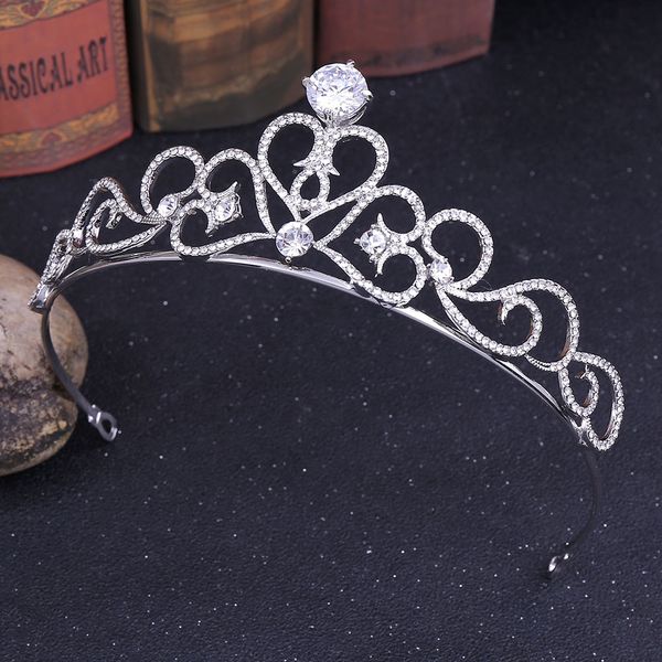 

свадебная вечеринка 13x4см диадемы из бисера с цветочными листьями невесты с короной из бриллиантов и головных уборов для невесты, исполняющ, White;golden