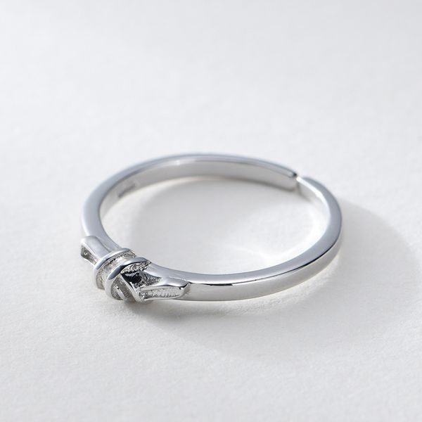 

yi te 925 sterling versatile hand jewelry elegant women's origional korean style knot ring elegant silver factory direct selling