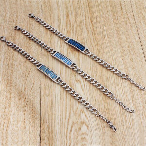 

день подарков браслет из нержавеющей стали 316l пара любовное письмо плетеные валентина мужчины женщины