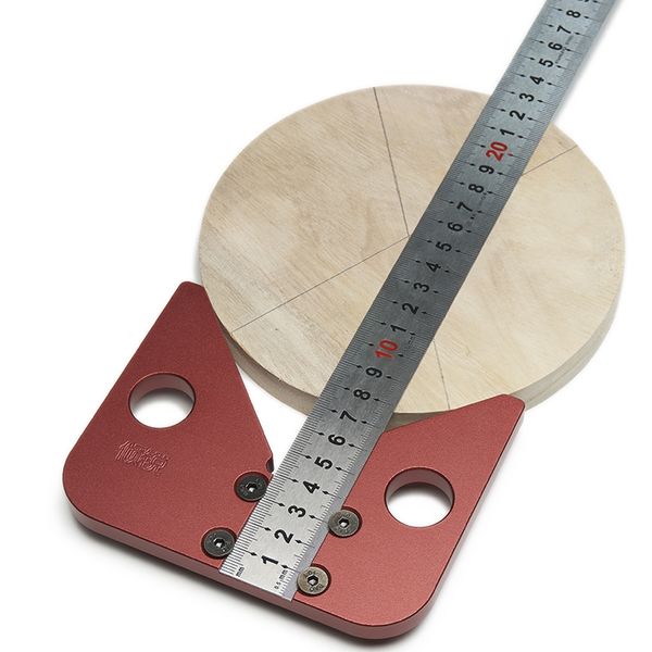 

45 degree angle round center line scribe wood ruled carpenter round heart ruler layout gauge woodworking diy tool