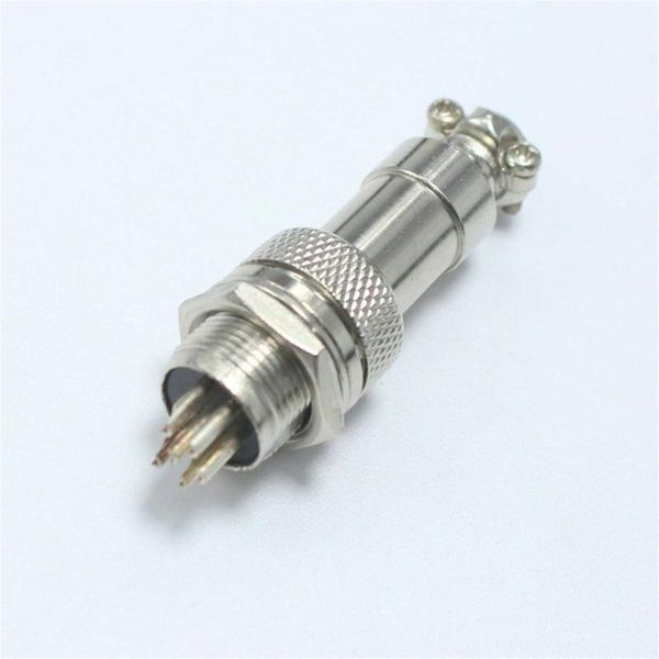 

5pcs gx12 female&male connector plug socket metal aviation plug 12mm wire cable panel connector circular socket