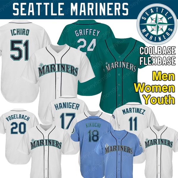 

Seattle coutom mariner jer ey ichiro uzuki mitch haniger ken griffey yu ei kikuchi kyle eager dgar martinez ba eball jer ey
