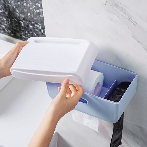 

многофункциональный ванной настенный tissue box free пробивать водонепроницаемый рулон туалетной бумаги tube box душ стойку организатор tiss